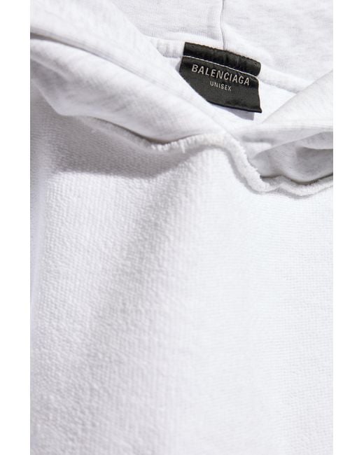 Balenciaga White Sweatshirt With Logo for men