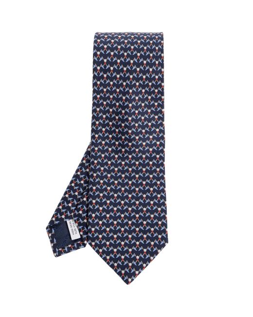 Ferragamo Blue Silk Tie for men