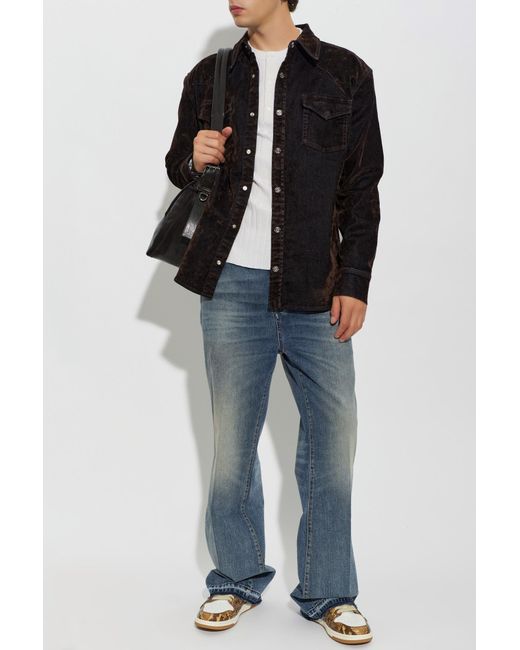Amiri Blue Wide-Leg Jeans for men
