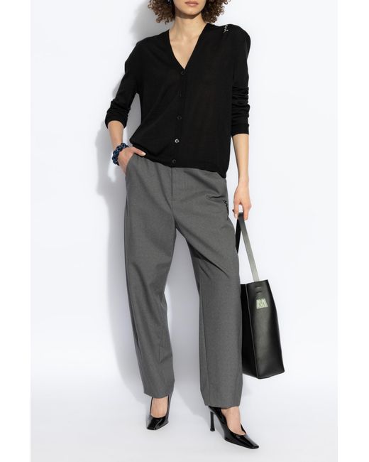 Marni Gray Wool Trousers
