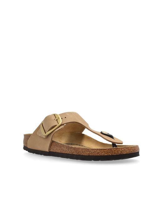 Birkenstock Brown Sandals 'Gizeh Big Buckle'