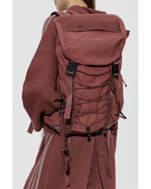 Adidas By Stella McCartney Purple Backpack With Printed Logo