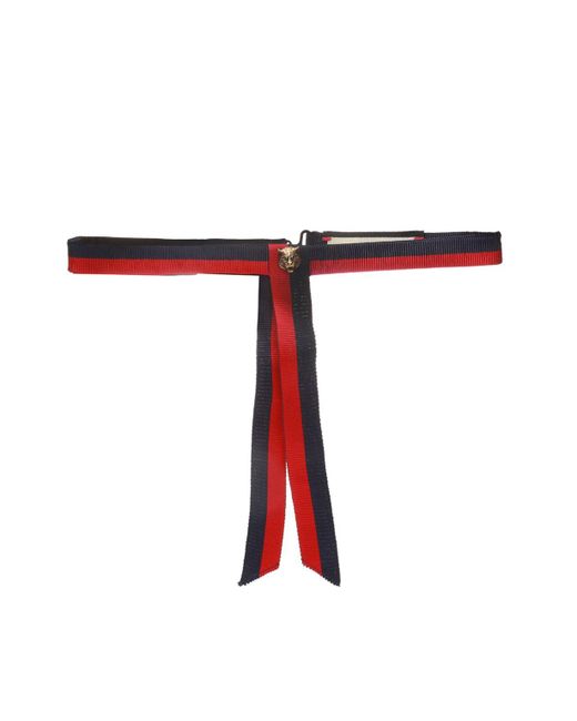 Gucci Red 'web' Neck Bow for men