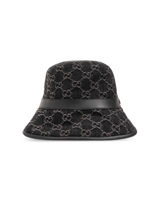 Gucci Black Denim Bucket Hat, for men