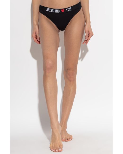 Moschino Red Three-Pack Of Thongs