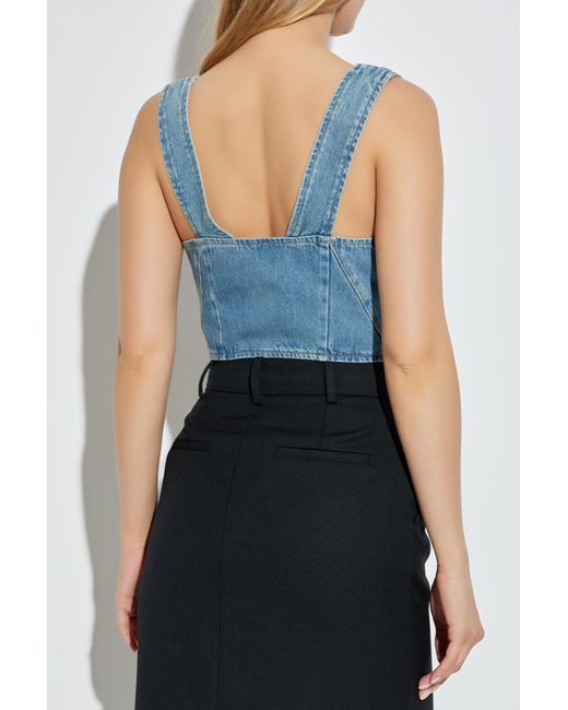 IRO Blue Denim Top 'Illian'