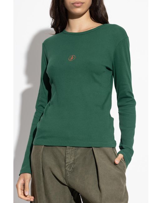 J.W. Anderson Green Long-Sleeved Top