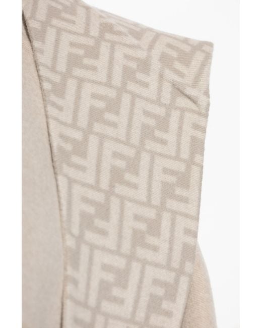 Fendi Natural Wool Coat