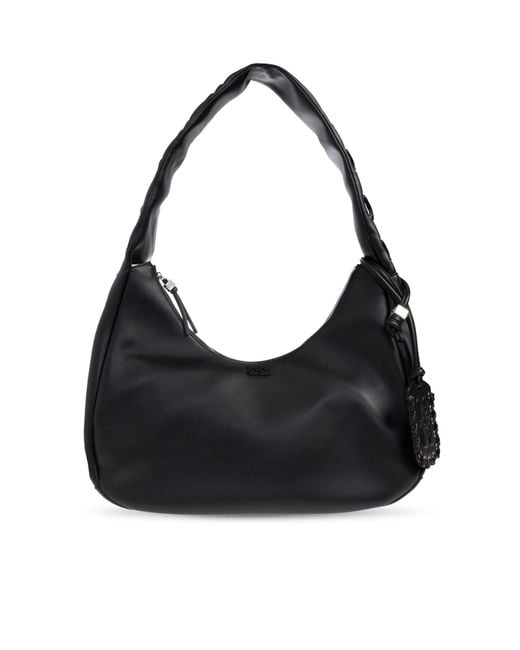 Ganni Black Shoulder Bag Type 'Hobo' Size 'Medium'