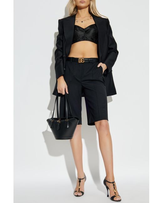 Dolce & Gabbana Black Strappy Top