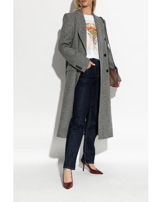 Etro Blue T-Shirt With Embroidery