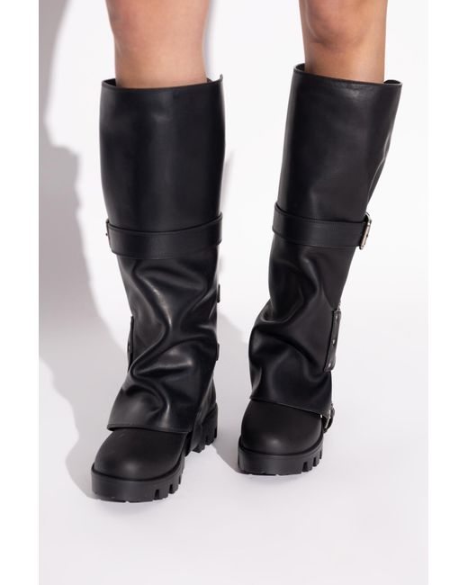 Dolce & Gabbana Black Boots With Buckles