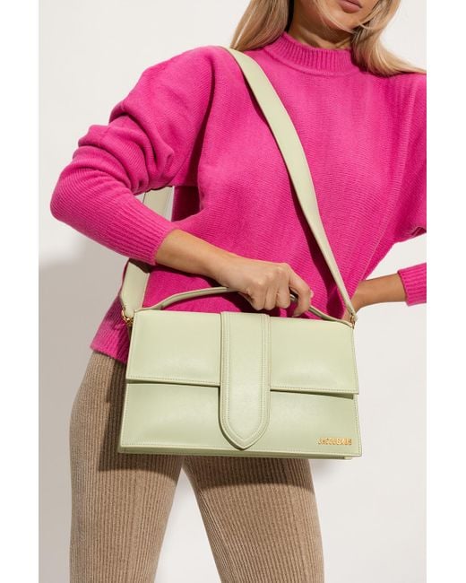 Jacquemus Leather 'le Bambinou' Shoulder Bag in Green (Pink) Lyst
