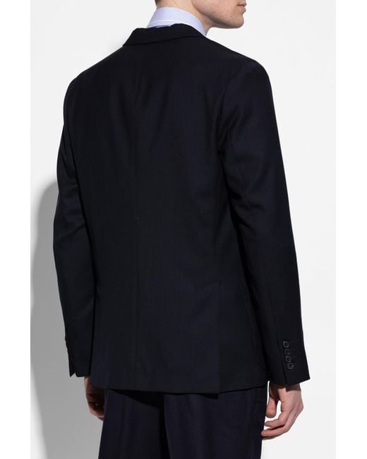 Paul Smith Black Wool Blazer With Pockets for men