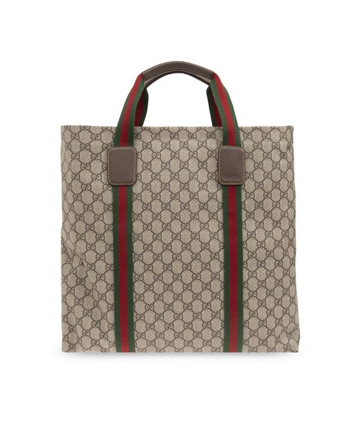 Gucci Brown Super Tender Coated-canvas Tote Bag