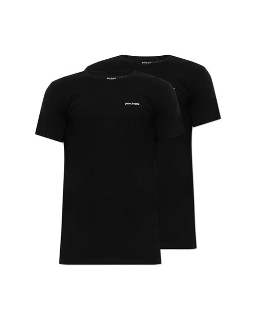 Palm Angels Black 2-Pack Of T-Shirts for men
