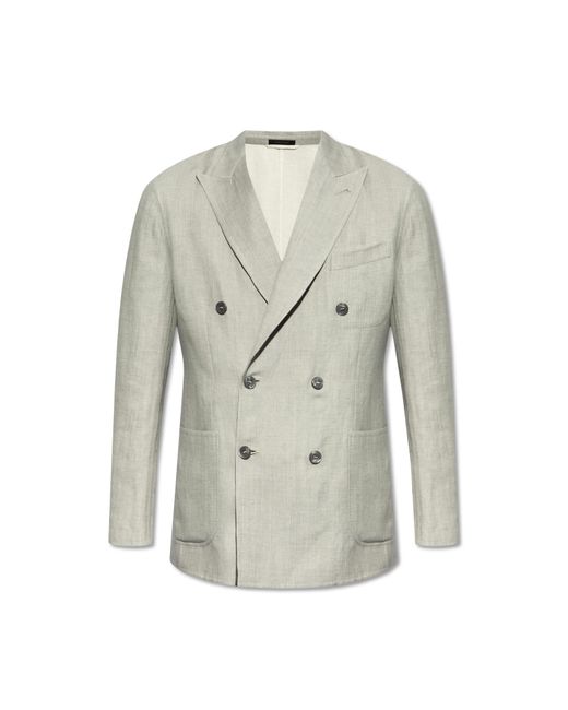 Brioni Natural Double-Breasted Jacket for men