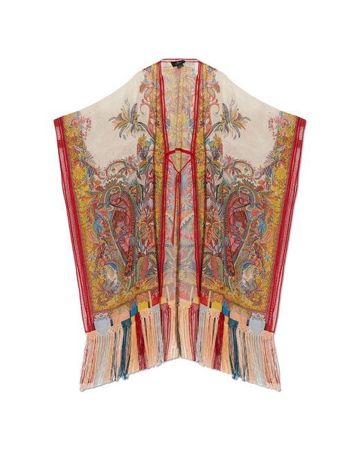 Etro Multicolor Dress With Fringes