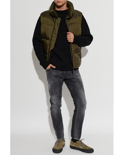DSquared² Green Puffer Vest for men