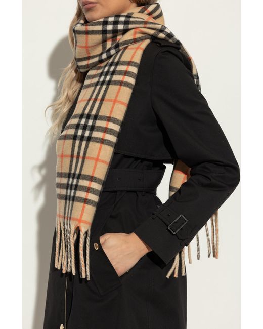 Burberry Black Cashmere Scarf