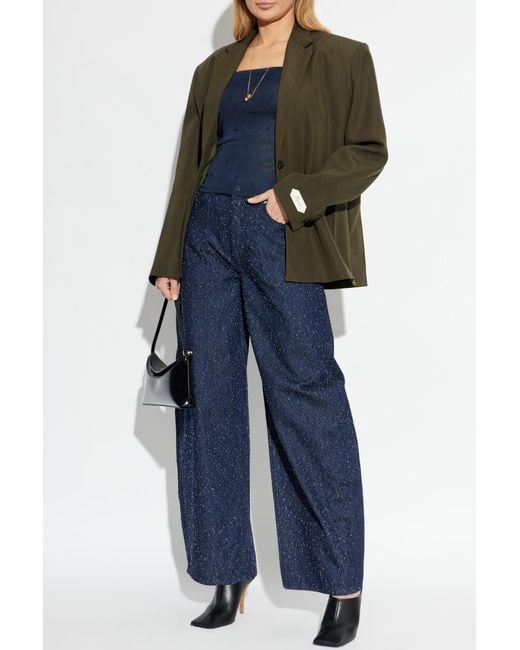 Jacquemus Green Blazer With Double Vent
