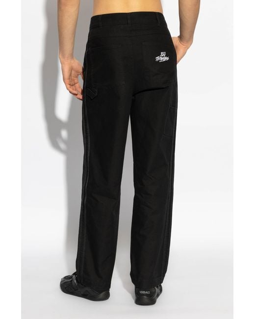 Adidas Originals Black Wide Trousers for men