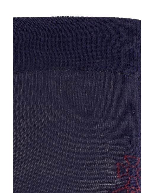 Vivienne Westwood Blue Socks With Logo