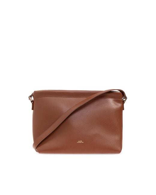 A.P.C. Brown Shoulder Bag 'Ninon'