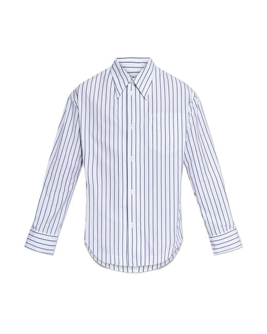AMI White Striped Shirt for men