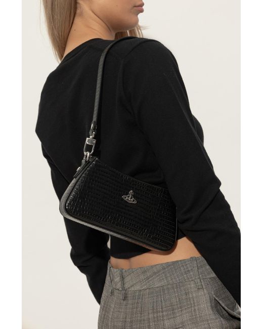Vivienne Westwood Black Shoulder Bag "Tasha"