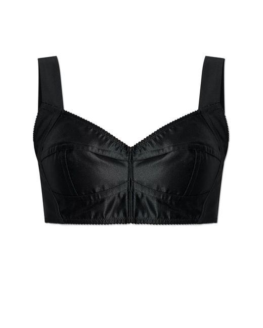 Dolce & Gabbana Black Strappy Top