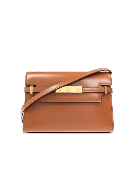 Saint Laurent Brown ‘Manhattan Small’ Shoulder Bag