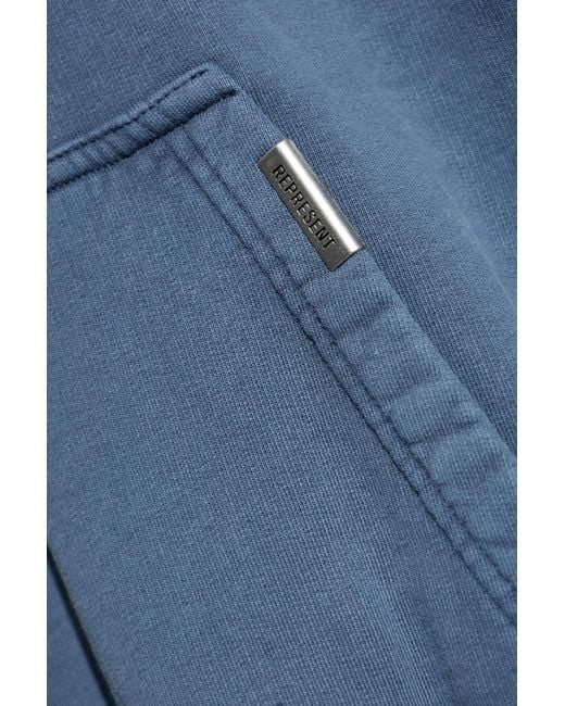 Represent Blue Hoodie for men