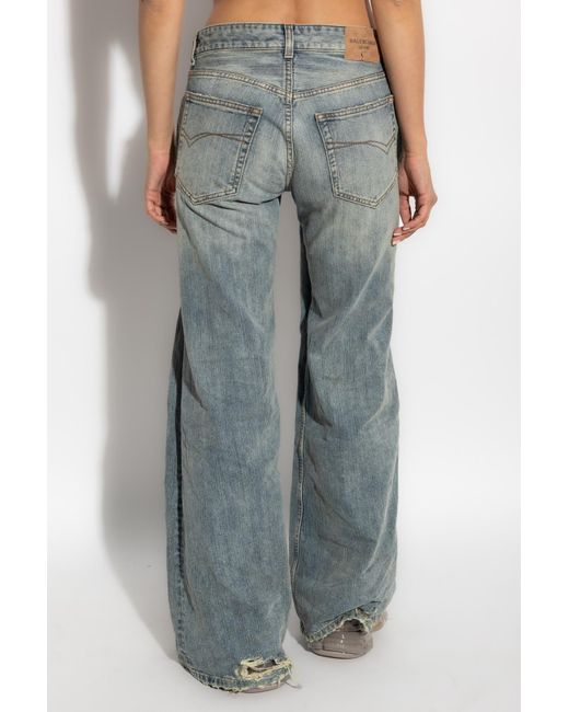 Balenciaga Blue Jeans With 'Vintage' Effect
