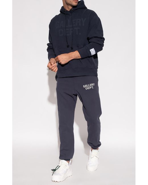 GALLERY DEPT. Cotton Sweatpants With Logo in Navy Blue (Blue) for Men