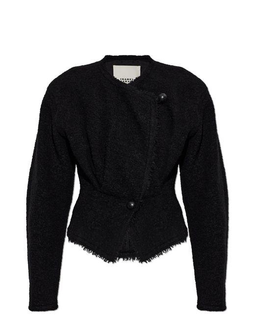 Isabel Marant Black Tweed Blazer "Suna"