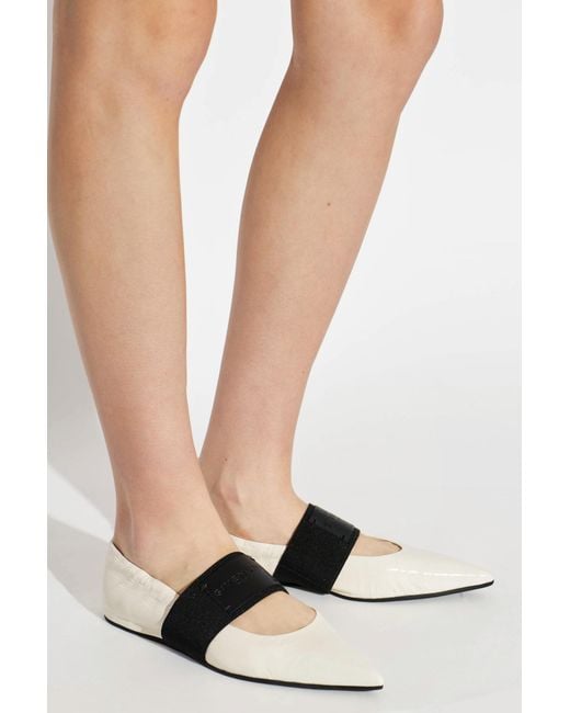 Givenchy White 'Crush' Ballerinas