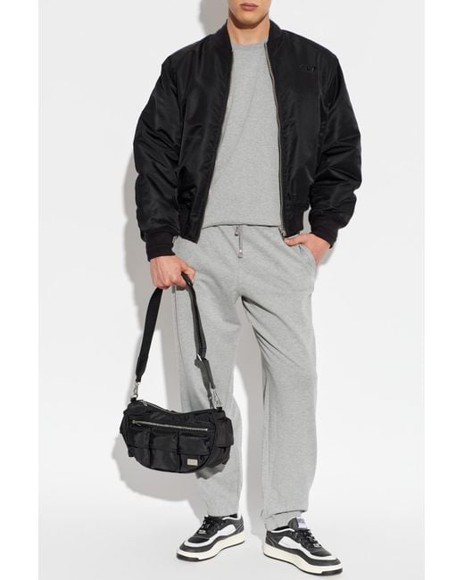DIESEL Gray Lenny-D-Core Sweatpants for men