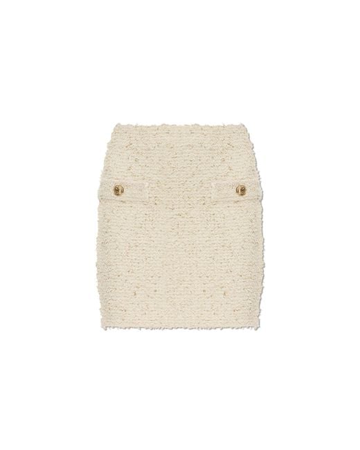 Balmain Natural Tweed Skirt