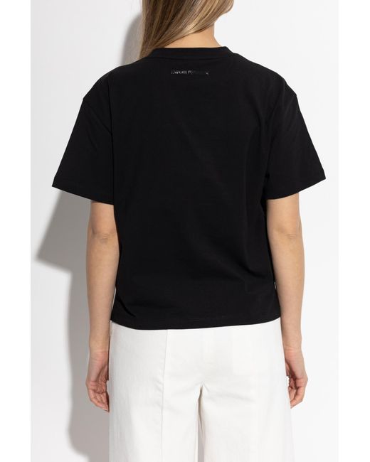 Emporio Armani Black T-Shirt From The Sustainability Collection