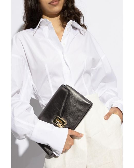 Furla Gray Clutch 'Meridiana Medium'