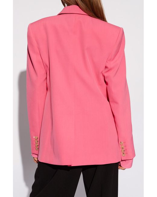 Stella McCartney Pink Oversize Single-breasted Blazer,