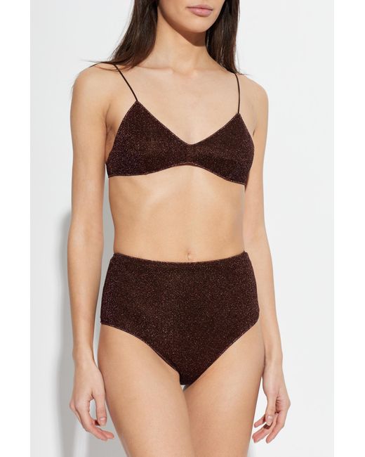 Oseree Brown Two-Piece Swimsuit