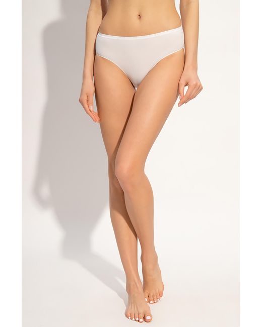 Hanro White Briefs With Logo