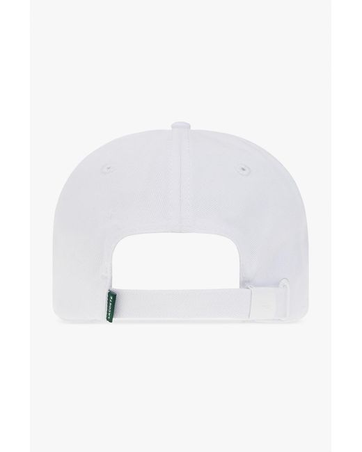 Lacoste White Baseball Cap