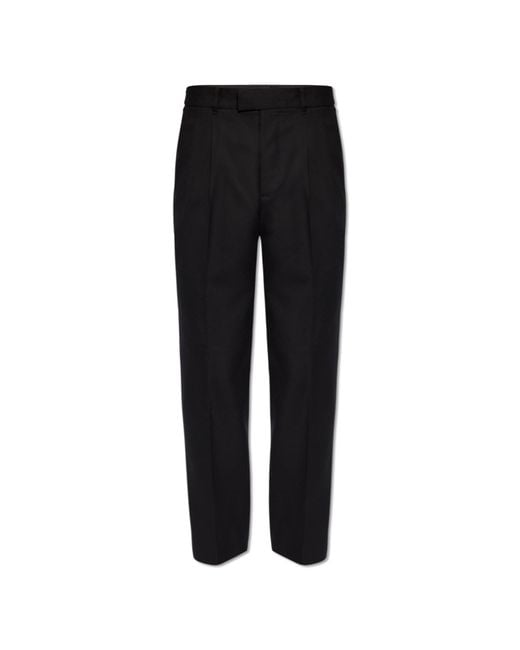 AllSaints Black 'arah' Pleat-front Trousers, for men