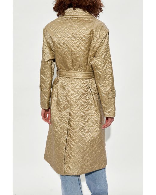 Moncler Natural 'Samare' Quilted Coat