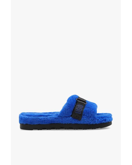 Ugg Blue 'fluff Up' Wool Slides for men