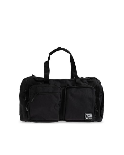 Nike Black Travel Bag With Logo for men