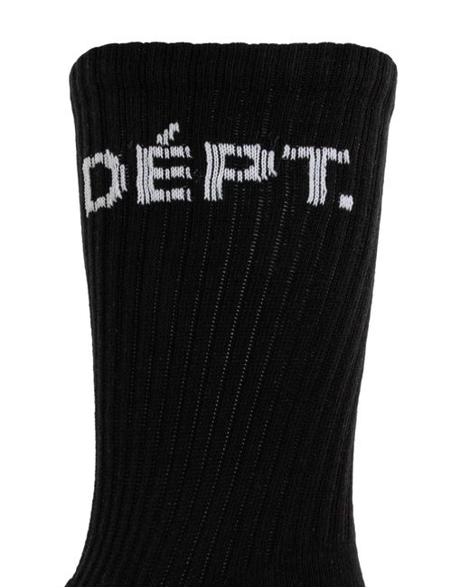 GALLERY DEPT. Black Socks With Logo for men